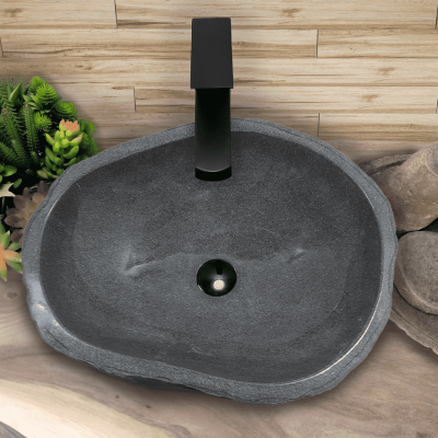 Раковина из речного камня 52х44х15 (RL230555)