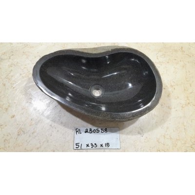 Раковина из речного камня 51х33х15 (RL230558)