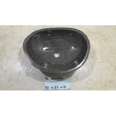 Раковина из речного камня 51х37х15 (RL230560)