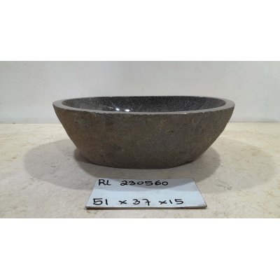 Раковина из речного камня 51х37х15 (RL230560)