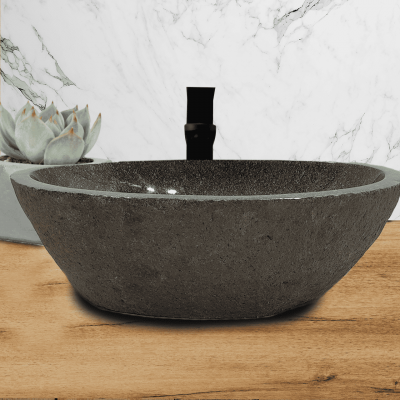 Раковина из речного камня 51х37х15 (RL230560)