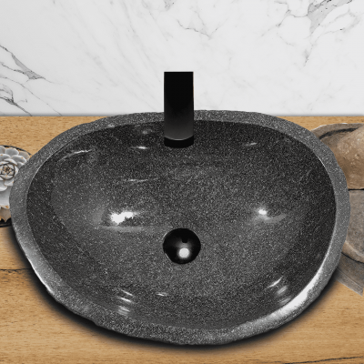 Раковина из речного камня 51х37х15 (RL230560)