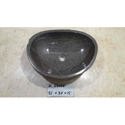 Раковина из речного камня 51х37х15 (RL230561)