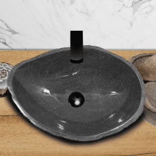 Раковина из речного камня 51х37х15 (RL230561)