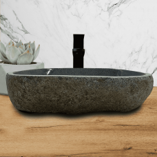 Раковина из речного камня 52х38х15 (RL230563)