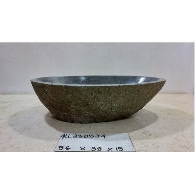 Раковина из речного камня 56х39х15 (RL230574)