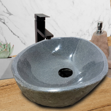 Раковина из речного камня 56х39х15 (RL230574)