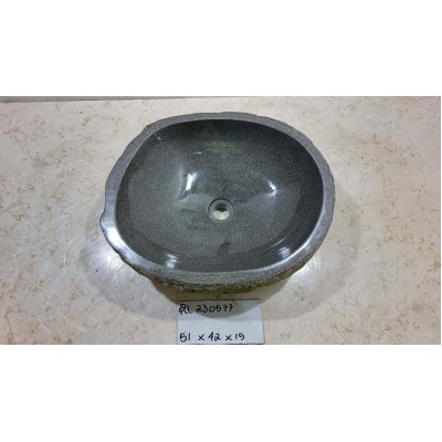 Раковина из речного камня 51х42х15 (RL230577)