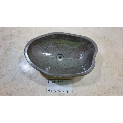 Раковина из речного камня 53х36х15 (RL230578)