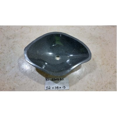 Раковина из речного камня 52х39х15 (RL230580)