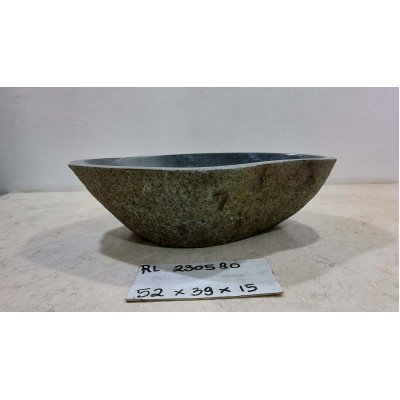 Раковина из речного камня 52х39х15 (RL230580)