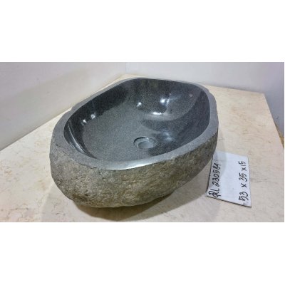 Раковина из речного камня 53х35х15 (RL230584)