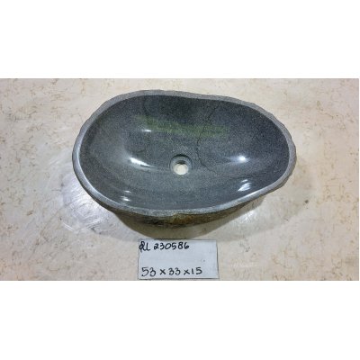 Раковина из речного камня 53х33х15 (RL230586)