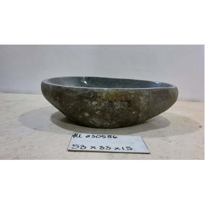 Раковина из речного камня 53х33х15 (RL230586)
