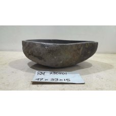 Раковина из речного камня 47х33х15 (RM230501)