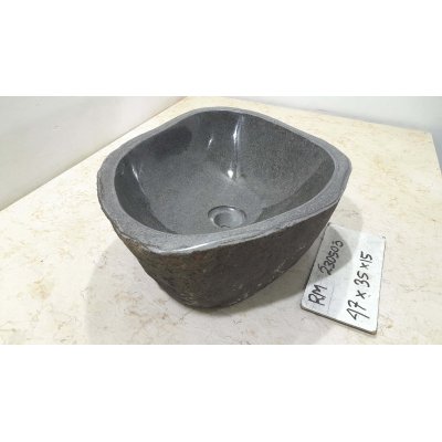 Раковина из речного камня 47х35х15 (RM230503)