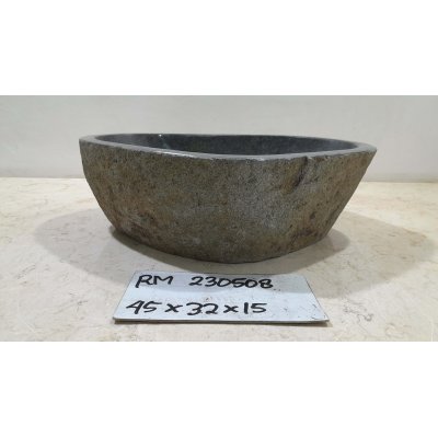 Раковина из речного камня 45х32х15 (RM230508)