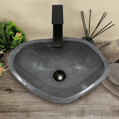 Раковина из речного камня 45х32х15 (RM230508)