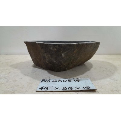 Раковина из речного камня 49х39х15 (RM230515)