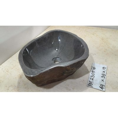 Раковина из речного камня 49х39х15 (RM230515)
