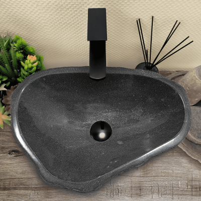 Раковина из речного камня 45х33х15 (RM230517)