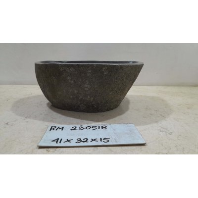 Раковина из речного камня 41х32х15 (RM230518)