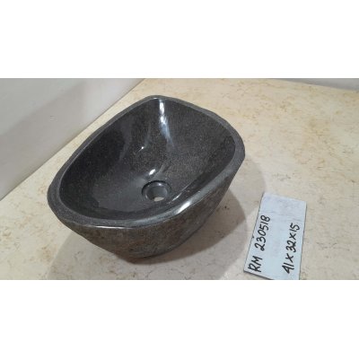 Раковина из речного камня 41х32х15 (RM230518)
