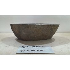 Раковина из речного камня 47х35х15 (RM230522)