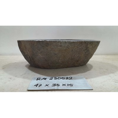 Раковина из речного камня 47х35х15 (RM230522)