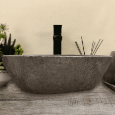 Раковина из речного камня 47х35х15 (RM230522)