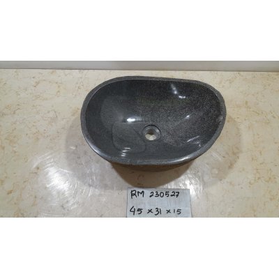 Раковина из речного камня 45х31х15 (RM230527)