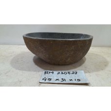 Раковина из речного камня 45х31х15 (RM230527)