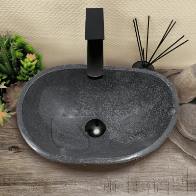Раковина из речного камня 45х31х15 (RM230527)