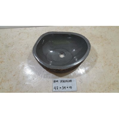 Раковина из речного камня 47х34х15 (RM230528)
