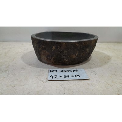 Раковина из речного камня 47х34х15 (RM230528)