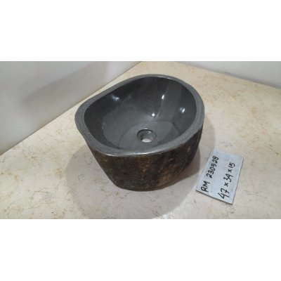 Раковина из речного камня 47х34х15 (RM230528)