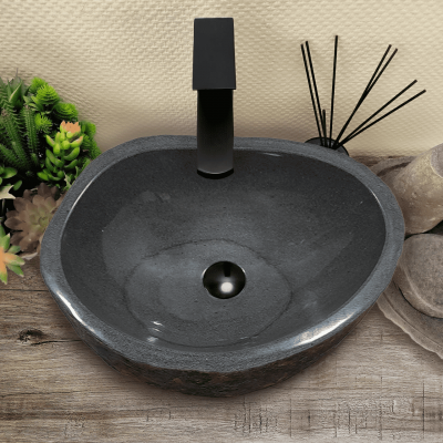 Раковина из речного камня 47х34х15 (RM230528)
