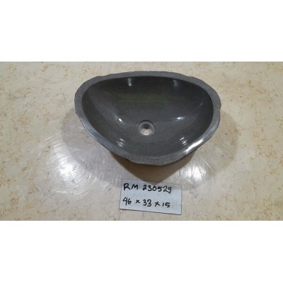 Раковина из речного камня 46х33х15 (RM230529)