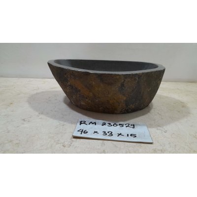 Раковина из речного камня 46х33х15 (RM230529)