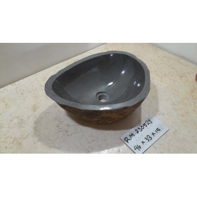 Раковина из речного камня 46х33х15 (RM230529)