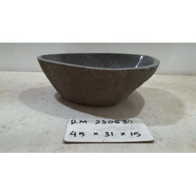 Раковина из речного камня 45х31х15 (RM230530)