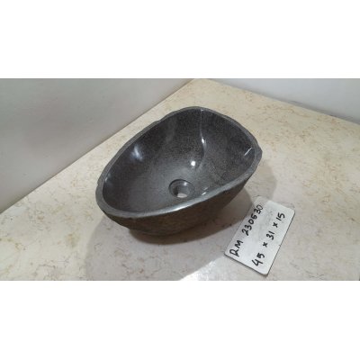 Раковина из речного камня 45х31х15 (RM230530)
