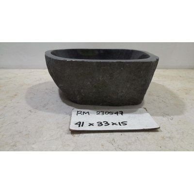 Раковина из речного камня 41х33х15 (RM230547)