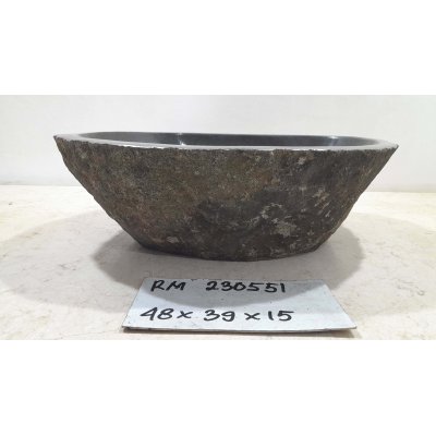 Раковина из речного камня 48х39х15 (RM230551)