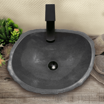 Раковина из речного камня 48х39х15 (RM230551)