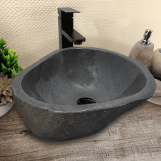 Раковина из речного камня 42х40х15-RM230552