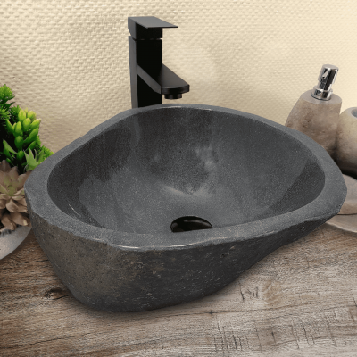 Раковина из речного камня 42х40х15-RM230552