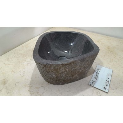 Раковина из речного камня 41х36х15 (RM230553)