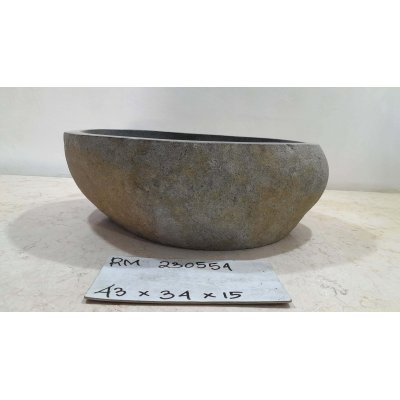 Раковина из речного камня 43х34х15 (RM230554)