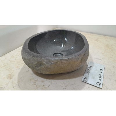 Раковина из речного камня 43х34х15 (RM230554)